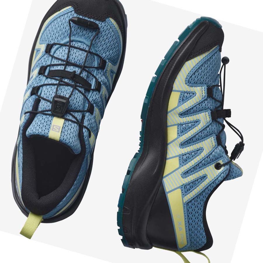 Salomon XA PRO V8 Trail Futócipő Gyerek Kék | HU 3594TCE